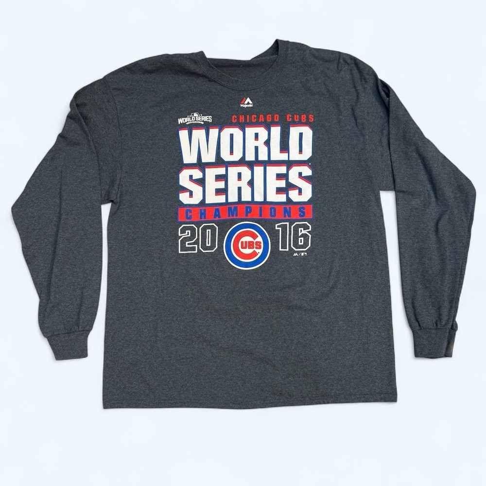 Gildan Chicago Cubs 2016 World Champions Long Sleeve T-Shirt XL